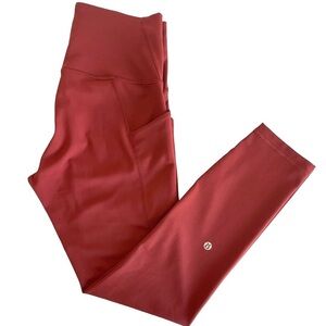 Lululemon Wunder Train High-Rise Tight with Pockets 25” - Terra Orange